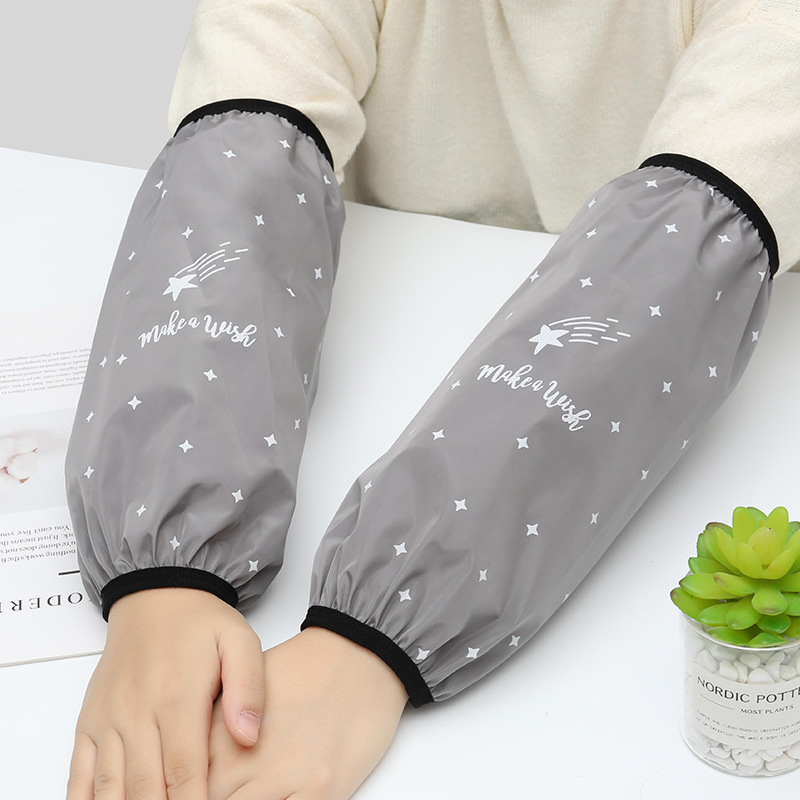 New autumn and winter waterproof sleeve long household anti-fouling and anti-oil kitchen sleeve men and women students factory wholesale