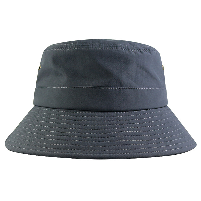 Wholesale large quick-drying fisherman hat men's large head circumference Large size hat men's large brim windproof rope bare sun hat