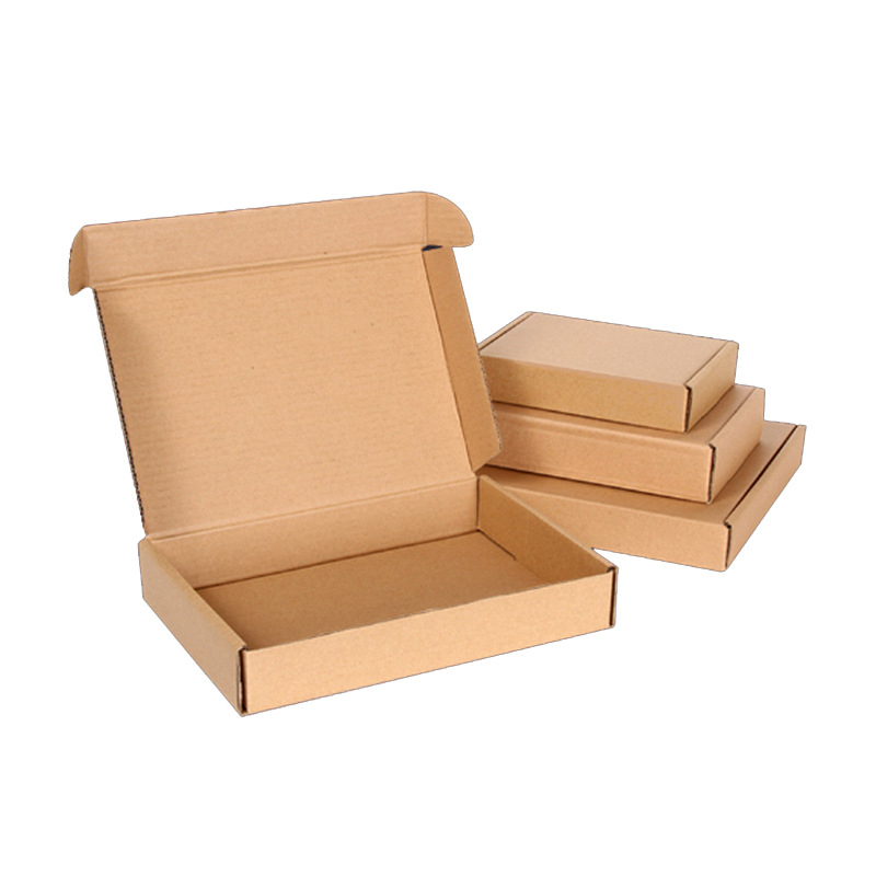 Shenzhen carton factory in stock wholesale T1-T7 aircraft box three layer hard clothing express box kraft carton box