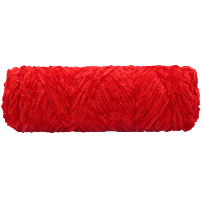 multicolor-shiny-chenille-yarn-ball-medium-thick-hand-knitted-slippers-crochet-hook-yarn-supplier-bulk-for-knitting