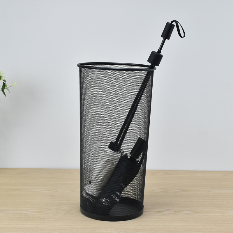 [Manufacturer] Metal Umbrella Bucket Hollow Home Umbrella Storage Rack Hotel Lobby Simple Umbrella Storage Artifact