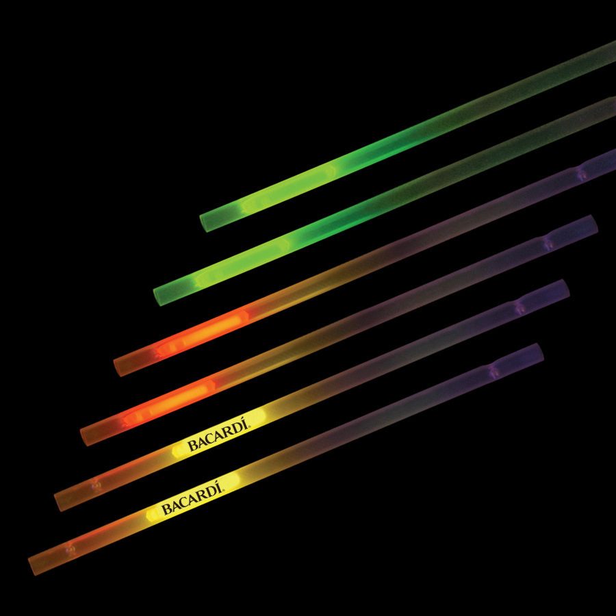 Fluorescent Glowing Straws Concert Cheering Props Halloween Bar With Fluorescent Straws