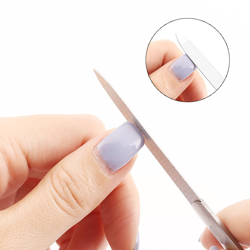 Stainless Steel Stone Nail File Manipulation Steel Push Double Scrub Dead Leather Shovel Barbed Dead Leather Fork Nail Tool