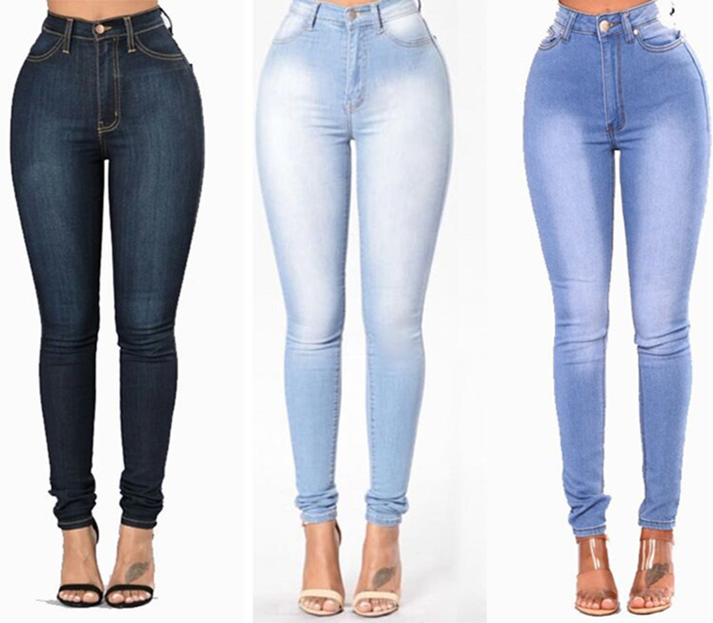 After the year, Europe and the United States foreign trade new fashion denim leggings trousers women's AliExpress ebay cross-border foreign trade