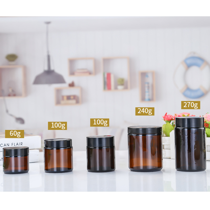 Factory spot brown cream bottle cosmetics trial small sample bottle portable eye cream bottle tea cream bottle