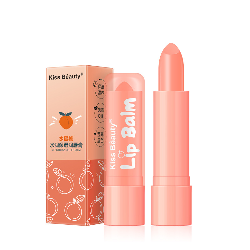 kissbeauty peach repair lip balm hydrating lip balm care moisturizing lip lip mask wholesale