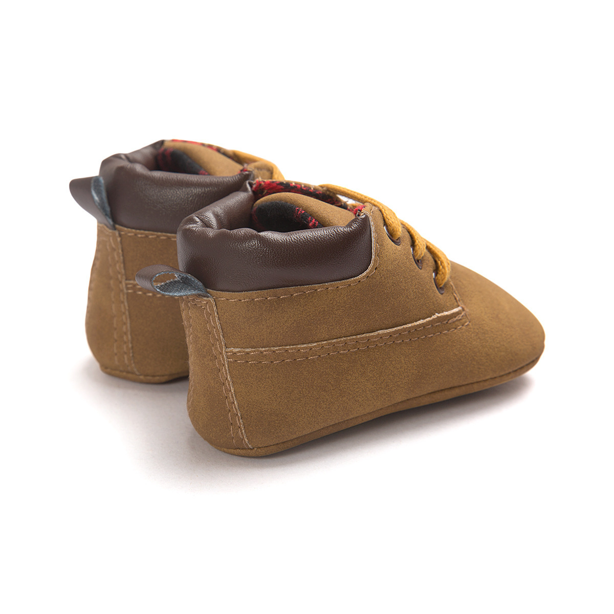 New Autumn and Winter Warm 0-3 Years Old High-top Martin Lace-up Boots Baby Shoes Soft Sole Non-slip Toddler Shoes