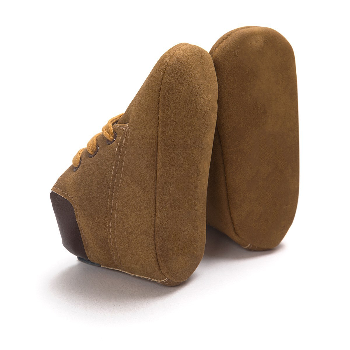 New Autumn and Winter Warm 0-3 Years Old High-top Martin Lace-up Boots Baby Shoes Soft Sole Non-slip Toddler Shoes