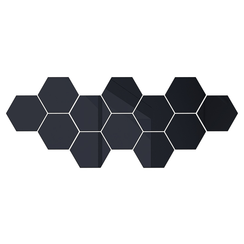 Hexagonal acrylic self-adhesive mirror wall sticker honeycomb hexagonal frame wall sticker hexagonal mirror sticker