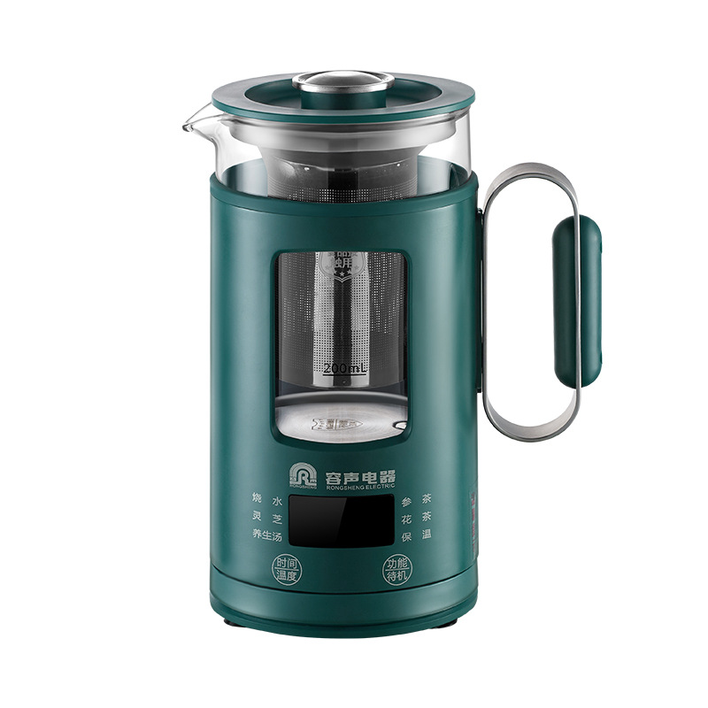Rongsheng household health pot portable glass tea maker travel Electric water cup mini kettle flower teapot