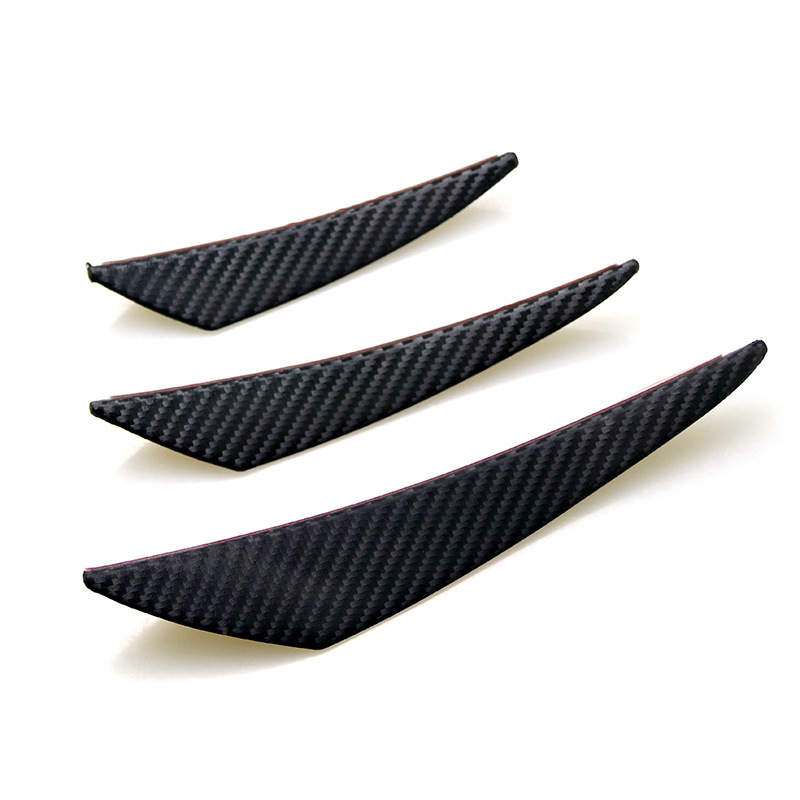 Car modification Universal Air knife front bumper spoiler modification bumper small air knife universal carbon fiber pattern surrounding spoiler