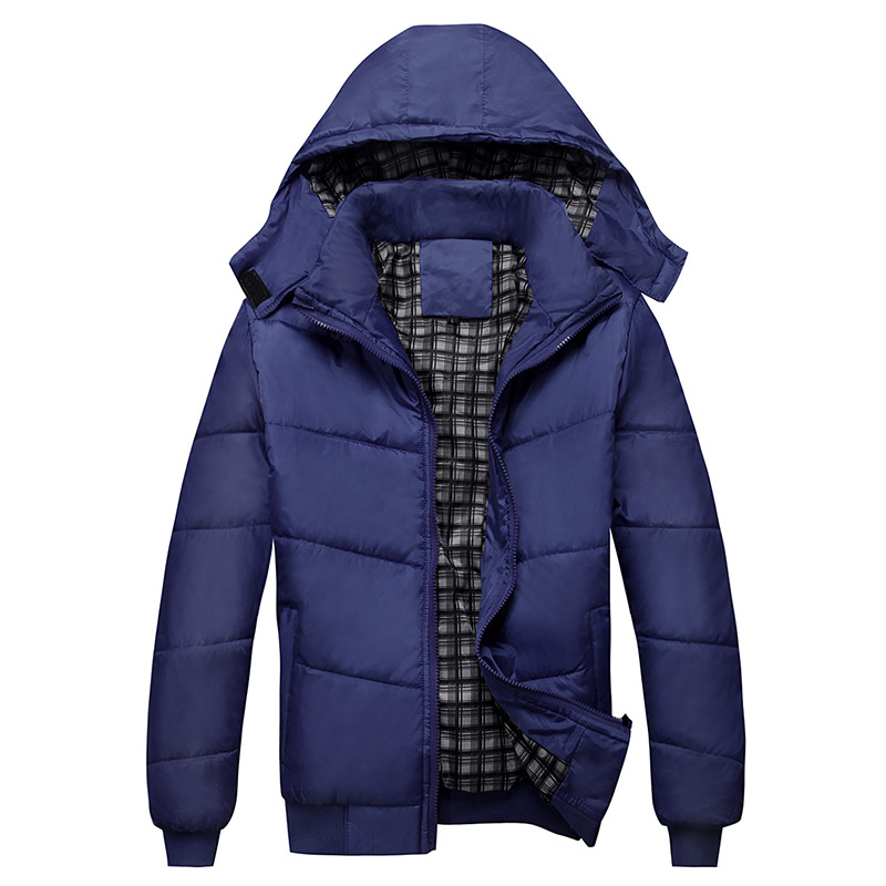 [New] Winter Hooded cotton-padded jacket wish Amazon cotton-padded men's coat for young and middle-aged plus size European and American foreign trade