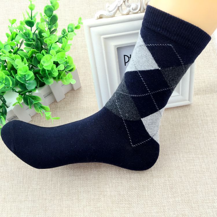Factory direct autumn and winter business men's socks casual warm thick cotton socks men's socks wholesale