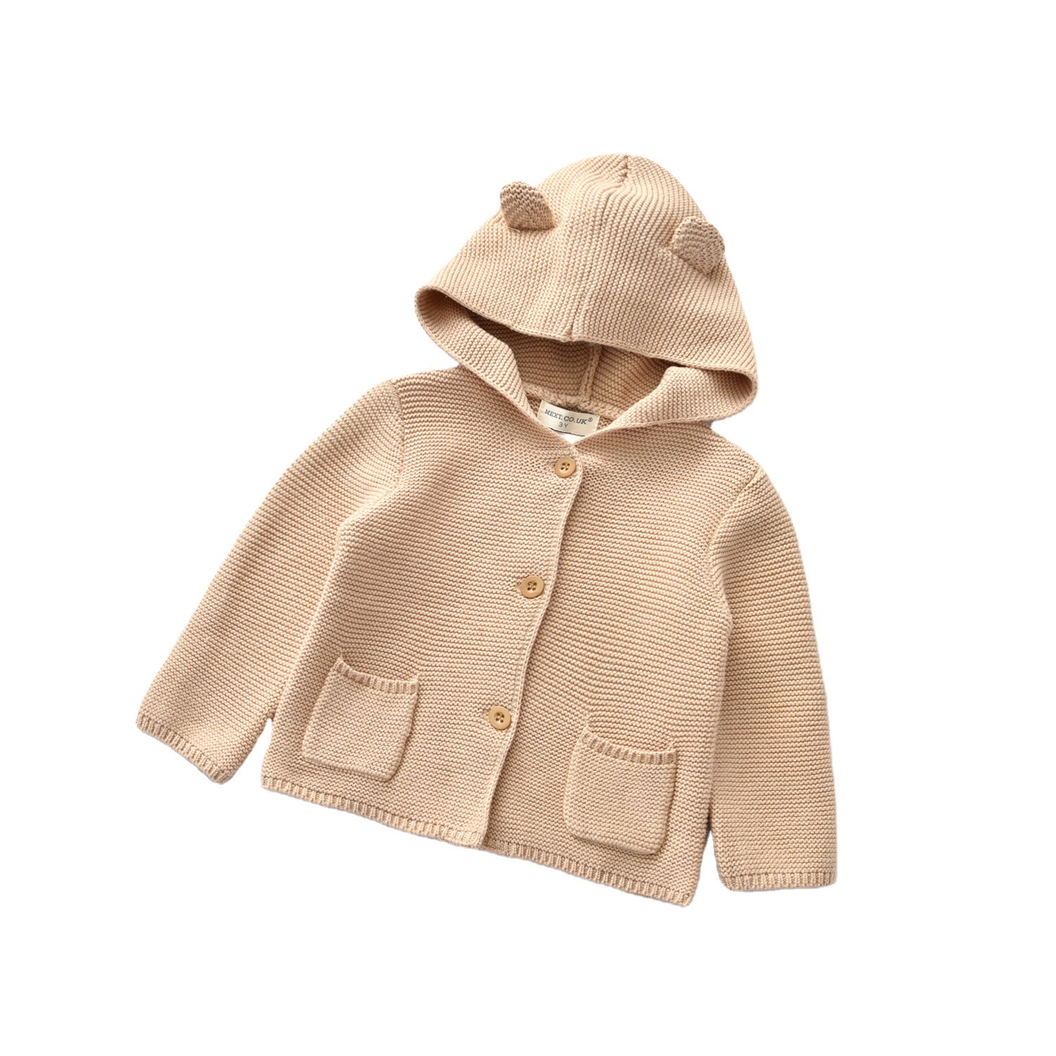 2023 new spring sweater coat women cardigan warm children's coat hooded long sleeve children's top wholesale
