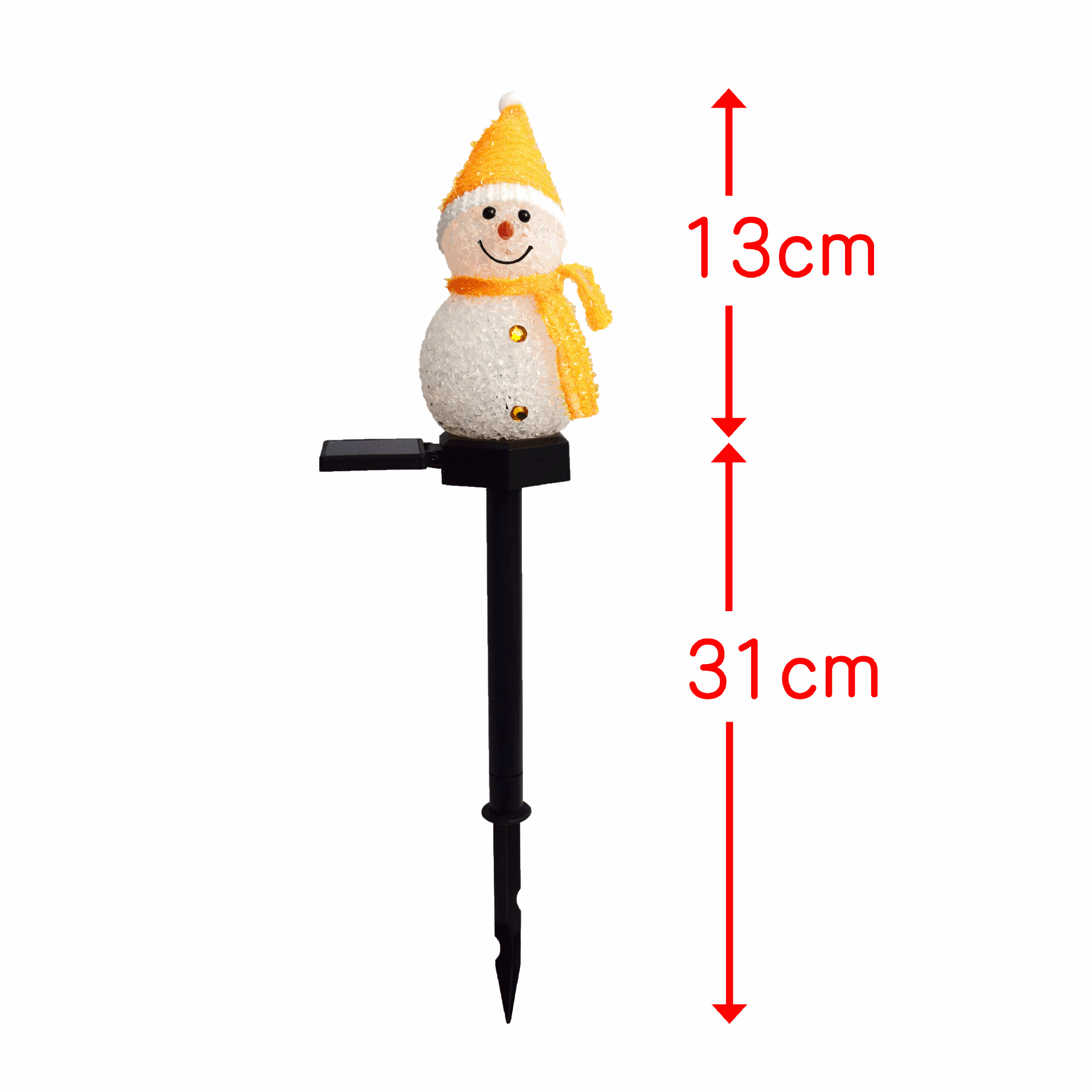 New Christmas solar lawn lamp EVA rice snowman LED garden garden landscape floor lighting
