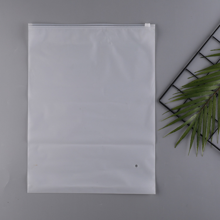 Special offer translucent frosted PEVA zipper bag underwear socks pillow down cotton-padded jacket plastic packaging self-sealing plastic bag