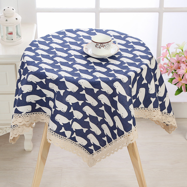 Factory wholesale cotton and linen cover cloth tablecloth tablecloth multi-purpose towel round tablecloth