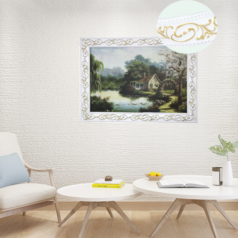 3.6cm wide PVC soft line mirror border edge TV background wall imitation plaster line ceiling line self-adhesive