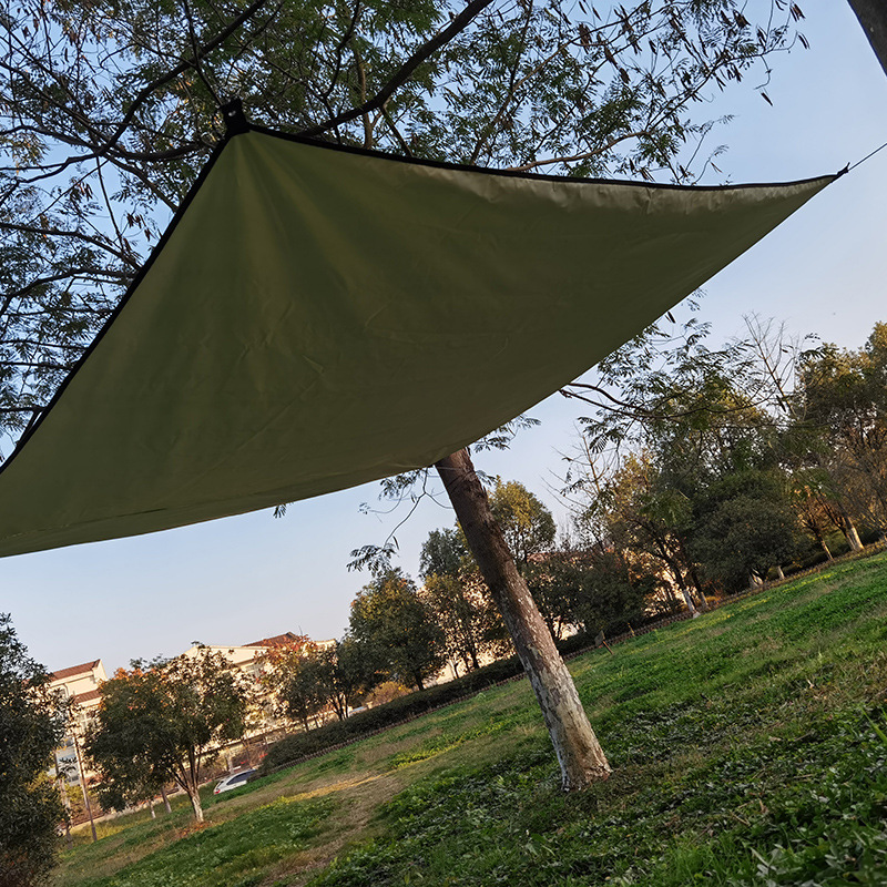 Outdoor multi-purpose camping canopy Four Corners sunshade sail rainproof sunshade square canopy cloth factory direct supply