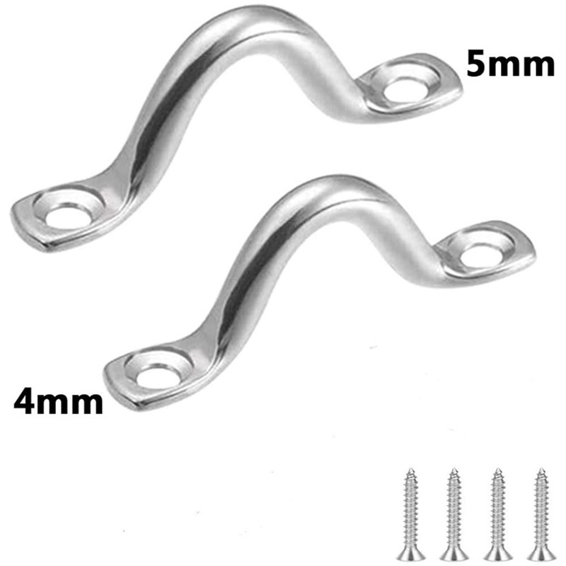 316 stainless steel camel back handle yacht bow handle U-shaped saddle Marine fixed door handle buckle