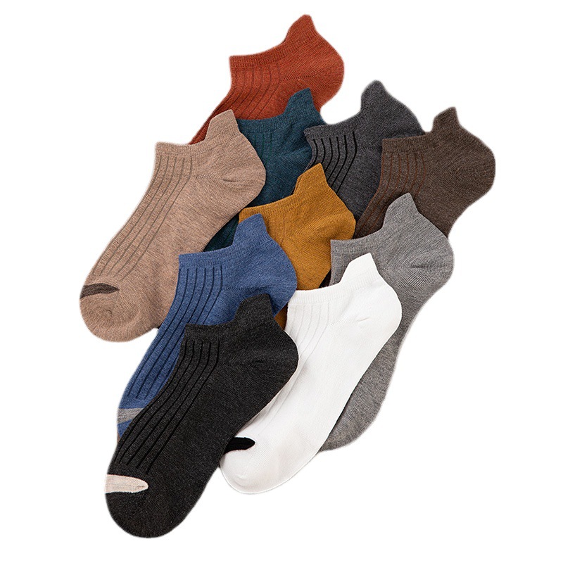 Socks Men's Boat Socks Summer Solid Color Short Season Low Shallow Mouth Men's Short Socks Stall Socks Wholesale