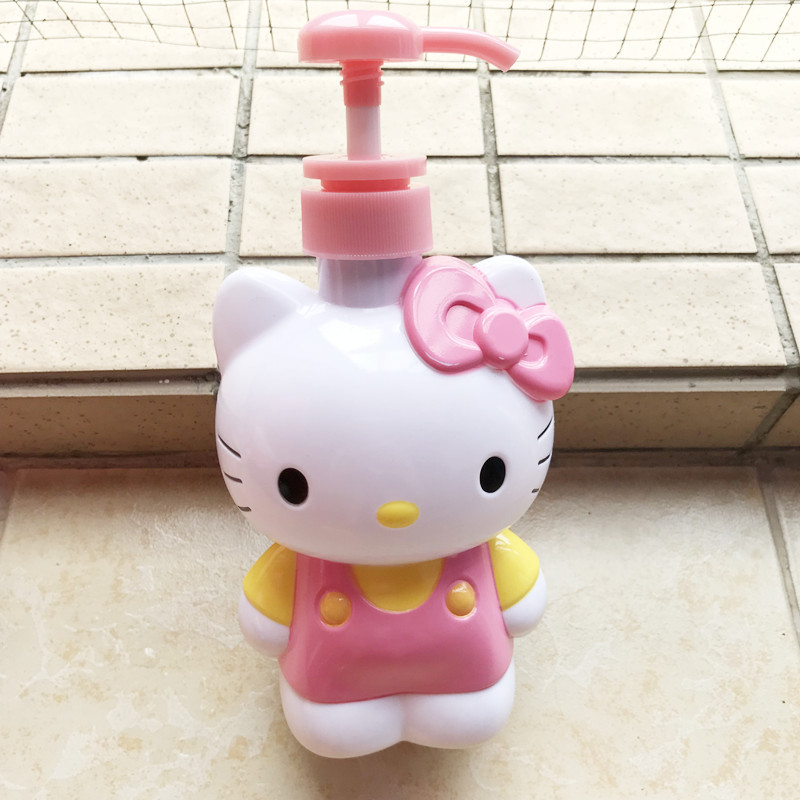 卡通分装瓶 立体猫按压式沐浴瓶 洗发水洗手液洗洁精收纳瓶