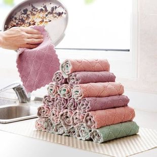 Coral fleece rag lazy rag absorbent housework kitchen dishwashing multi-purpose cleaning rag a generation of hair