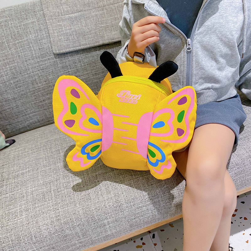 New Kindergarten Small Schoolbag Cute Butterfly Baby Girl Anti-lost Backpack Fashion Baby Backpack