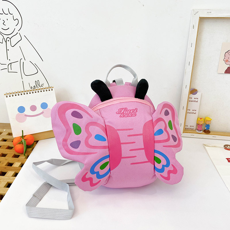 New Kindergarten Small Schoolbag Cute Butterfly Baby Girl Anti-lost Backpack Fashion Baby Backpack