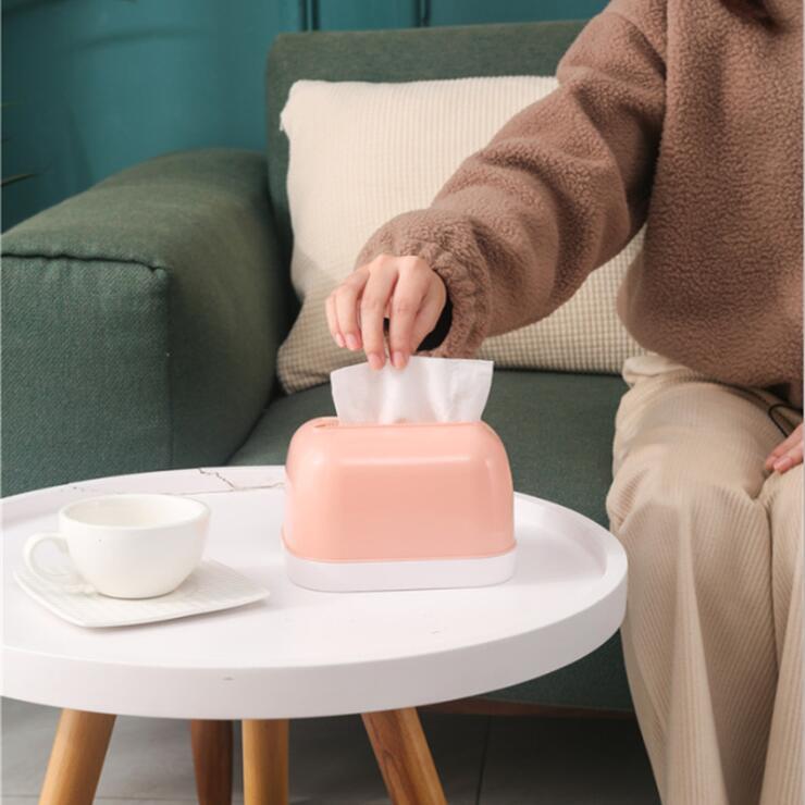 Waterproof Tissue Box Storage Rack Wall Hanging Storage Rack Toilet Seamless Paste Tissue Box Paper Roll Paper Box Toilet
