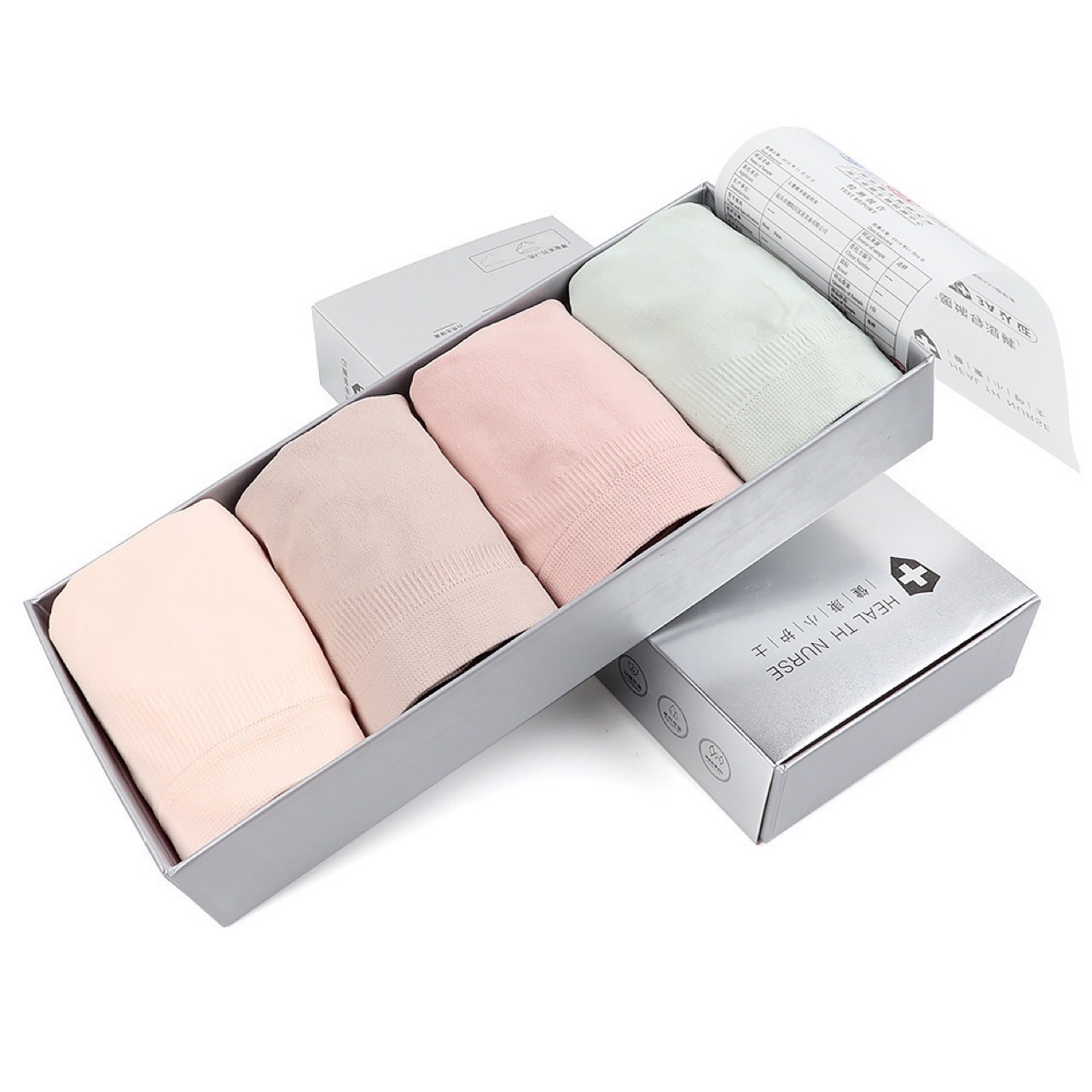Silver Box 1.0 Graphene Underwear Women's Moisture Conducting Antibacterial Boxed Naked Ammonia Seamless Hip Lifting Seamless Ladies Briefs