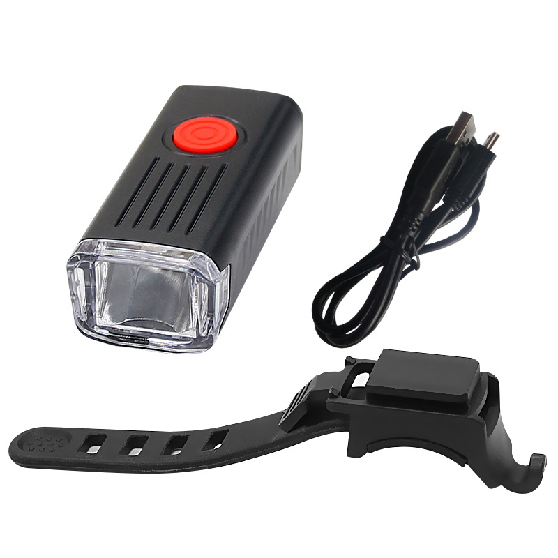 New Bicycle Lighting Headlight USB Charging Night Mountain Bike Highlight Headlight Bike Riding Accessories Set