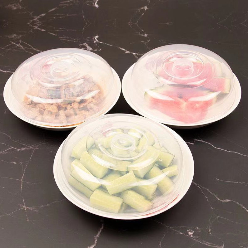 Fresh-keeping Cover Bowl Cover Plate Cover Special Cover for Microwave Heating Heat Preservation Cover for Hot Rice High Temperature Resistant Dish Cover for Hot Dish Cover
