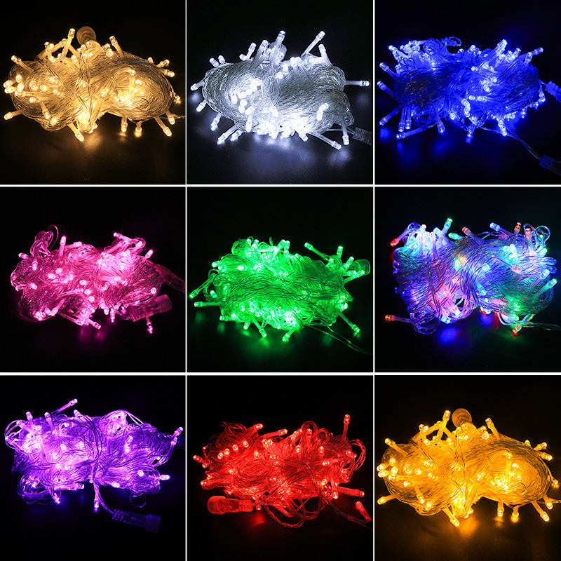 Led string flashing lights string lights outdoor lights engineering lighting decorative lights Christmas holiday star lights wholesale