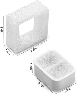 Amazon IPETTIE ceramic pet water dispenser compatible filter accessories activated carbon filter box