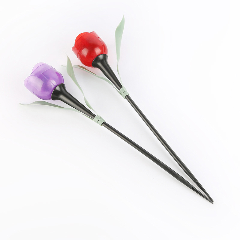 Tulip lamp LED Tulip solar plastic ground lawn lamp outdoor home landscape garden lamp