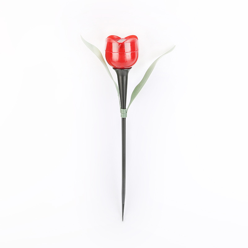 Tulip lamp LED Tulip solar plastic ground lawn lamp outdoor home landscape garden lamp