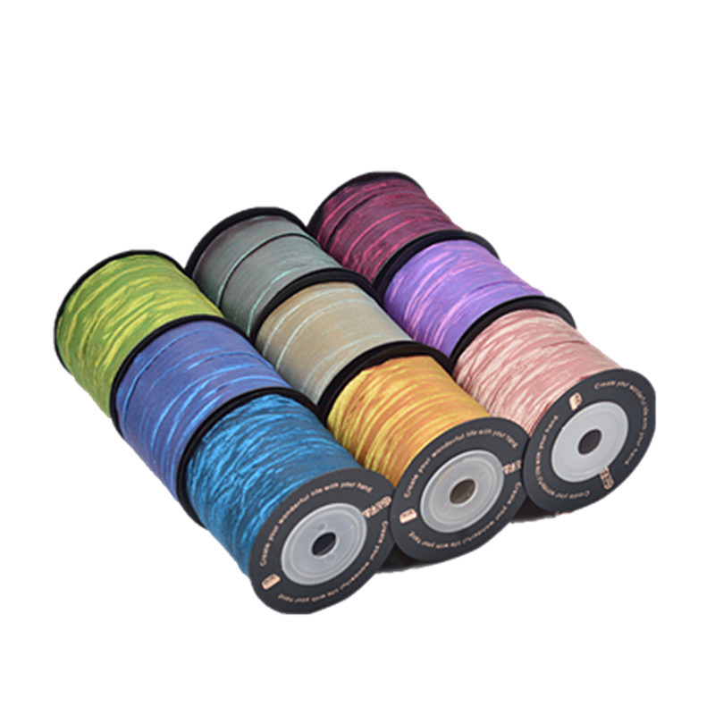 Ribbon printing bow gift rope Korean pleated ribbon packaging accessories in stock wholesale South Korea polyester ribbon