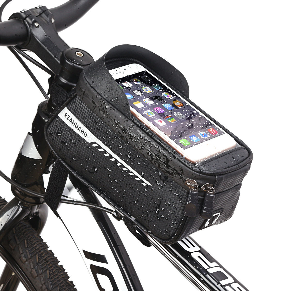 Wholesale mountain bike bicycle upper tube bag beam bag car tube bag mobile phone touch screen bag riding equipment