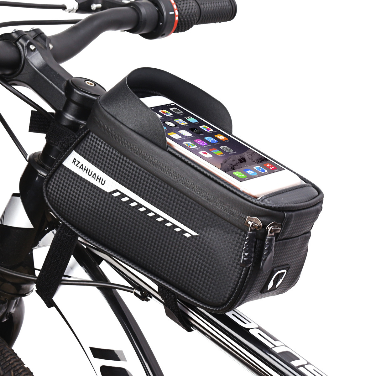 Wholesale mountain bike bicycle upper tube bag beam bag car tube bag mobile phone touch screen bag riding equipment