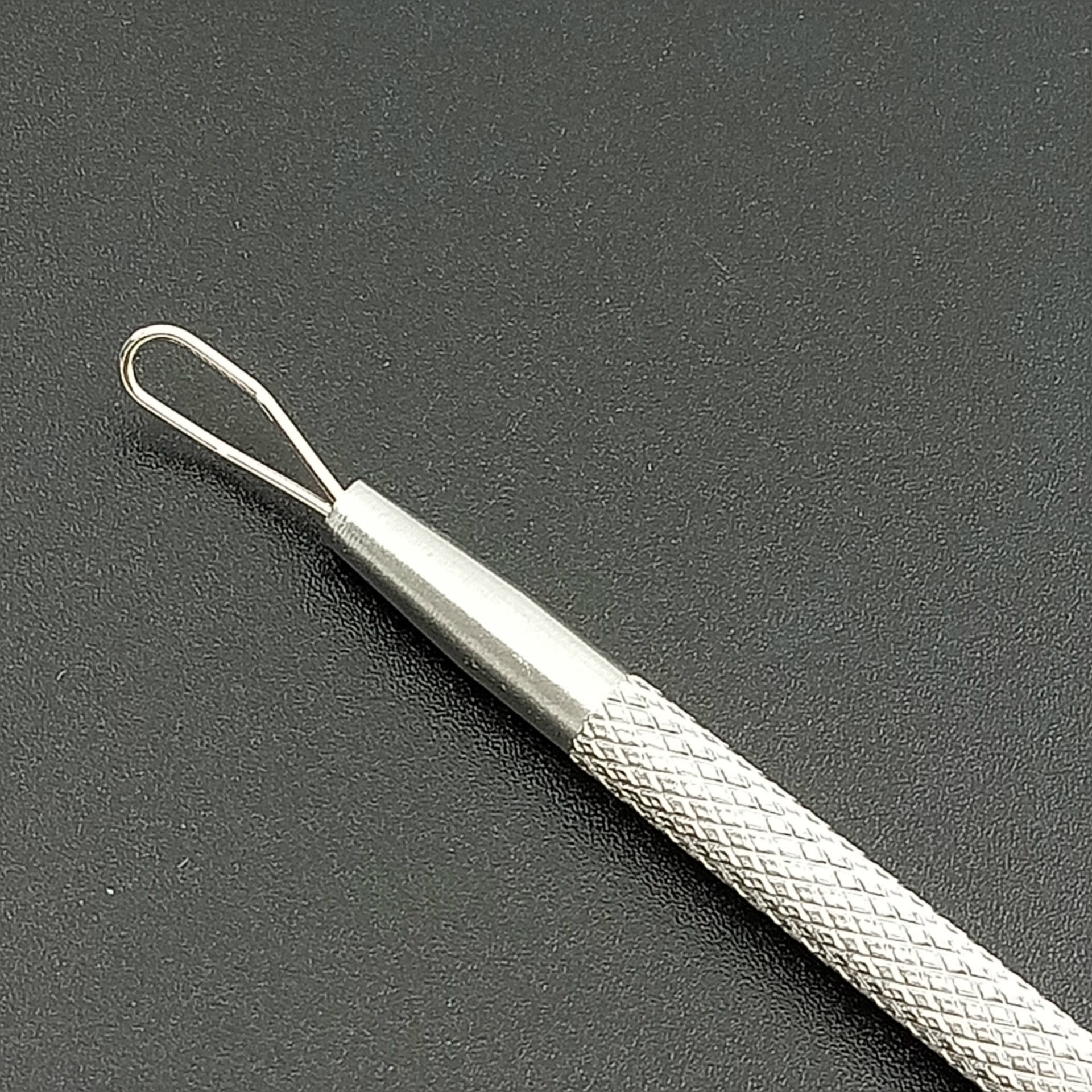 In stock stainless steel twist handle double-headed acne squeezing ring blackhead dual-use acne needle