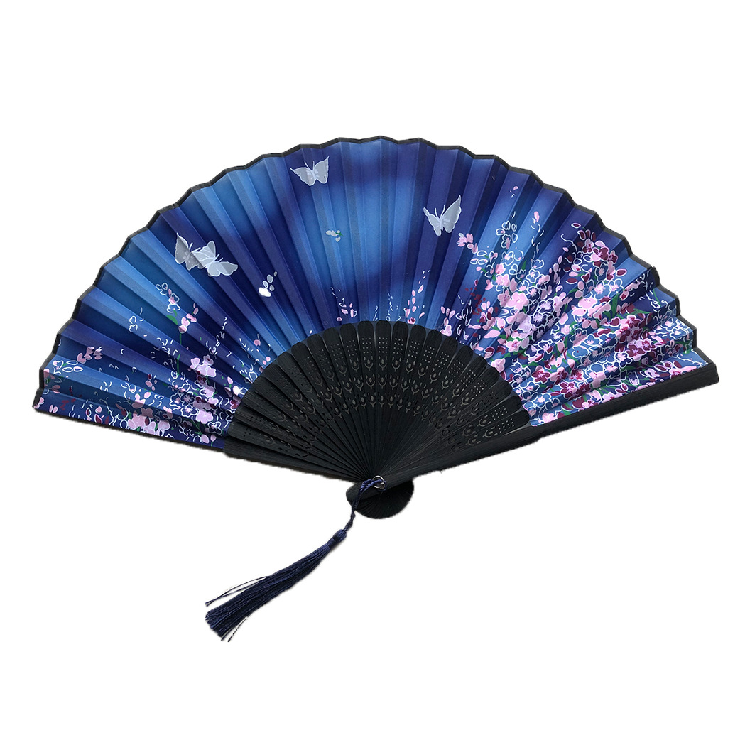 Classical Dancing Bamboo Green Folding Fan Female Chinese Antique Fan Folding Fan Student Gift Customizable