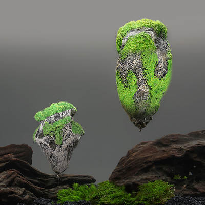 Floating Stone Aquarium Simulation Landscape Decoration Artificial Pumice Avatar Aquatic Fish Tank Landscape Stone Hanging Moss Stone