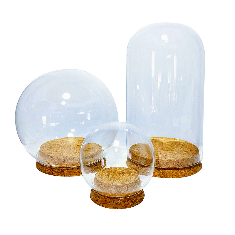 diy Ultra Light Clay Soft Pottery Wool Felt Hand Dust Glass Cover Sonny angle Container Cork Glass Bottle