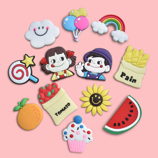 Cute Cartoon Bee Refrigerator Sticker Magnetic Sticker DIY Creative PVC Soft Adhesive Sticker Early Education Sticker Children's Message Sticker