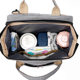 New Fashion Mummy Bag Folding Baby Bed Mother and Baby Bag Large Capacity Portable Bottle Diaper Shoulder Mother Bag