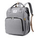 New Fashion Mummy Bag Folding Baby Bed Mother and Baby Bag Large Capacity Portable Bottle Diaper Shoulder Mother Bag