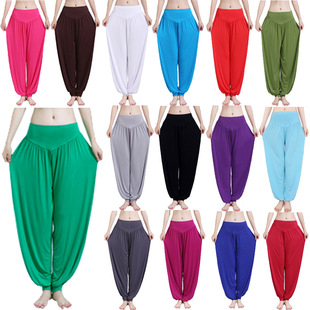 2016 New Modal Yoga Pants Nail-up Lantern Pants Dance Pants Tai Chi Pants Yoga Clothing