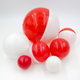 Cartoon classic red and white ball funny egg coin-operated egg twisting machine universal assembled toy Christmas lucky egg twisting machine