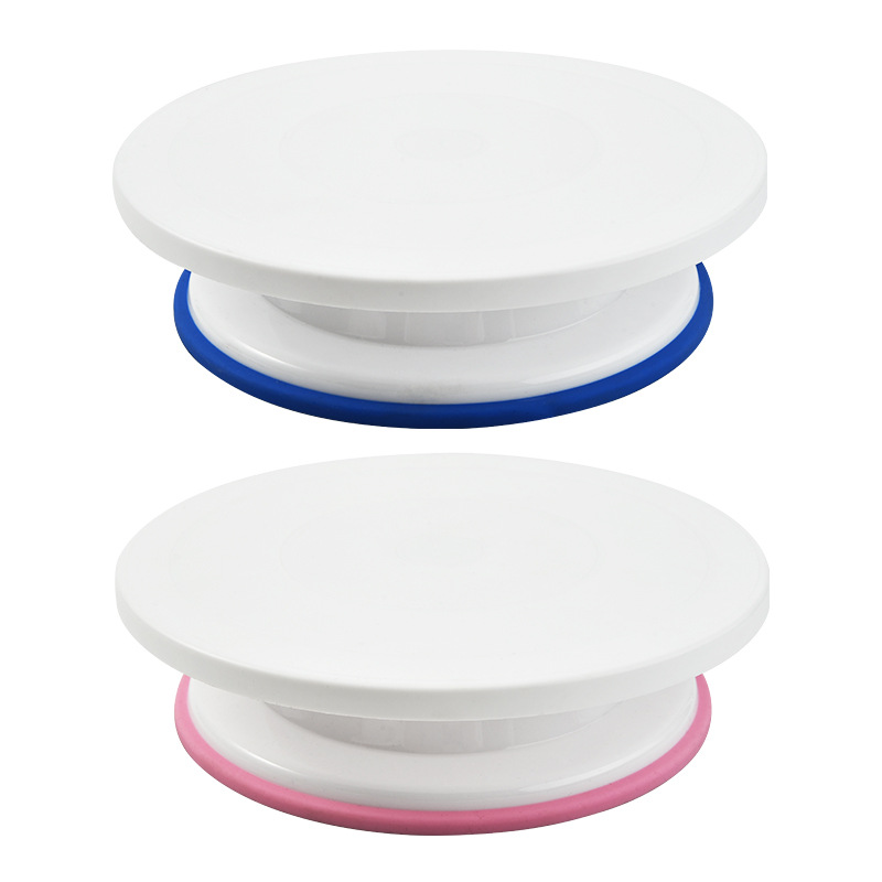 Baking tools cake decorating table with non-slip edge plastic cake turntable cake mould DIY decorating turntable